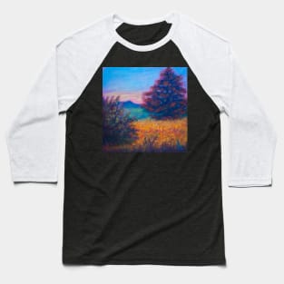 Pastel painting - Morning field Baseball T-Shirt